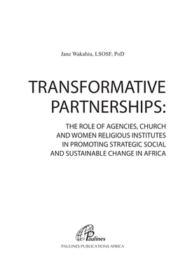 Transformative Partnerships.Indd