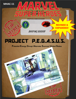 PROJECT P.E.G.A.S.U.S. Potential Energy Group/ Alternate Sources/ United States