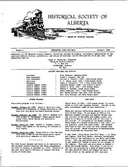 Historical Society of Alberta