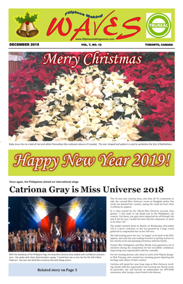Catriona Gray Is Miss Universe 2018