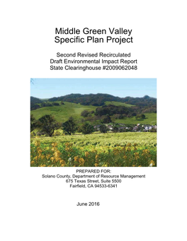 Middle Green Valley Specific Plan Project