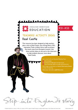 Deal Castle Teachers' Activity Ideas (KS1-KS3)