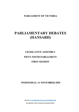 Parliamentary Debates (Hansard)