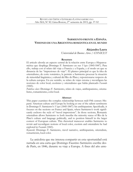 Alejandra Laera Universidad De Buenos Aires / CONICET La Anécdota Que Me Interesa Compartir En Esta Oportunidad Está Narrada E