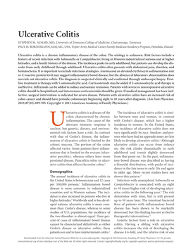 Ulcerative Colitis STEPHEN M