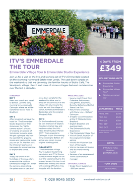 Itv's Emmerdale the Tour