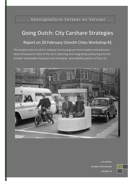 Going Dutch: City Carshare Strategies