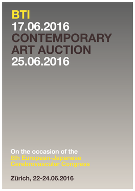 Bti 17.06.2016 Contemporary Art Auction 25.06.2016
