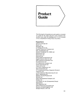 Product Guide