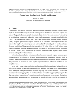 Copula Inversion Puzzles in English and Russian*