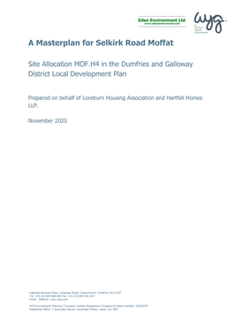 A Masterplan for Selkirk Road Moffat