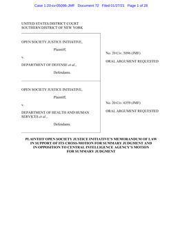 United States District Court Southern District of New York