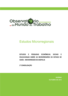 Acesse O Estudo Da Microrregião De Anápolis