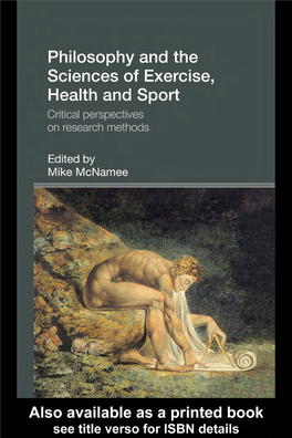 Philosophy and the Sciences of Exercise, Health and Sport: Critical