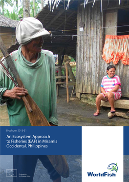 An Ecosystem Approach to Fisheries (EAF) in Misamis Occidental, Philippines