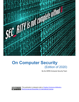 CERN Articles on Computer Security.Pdf