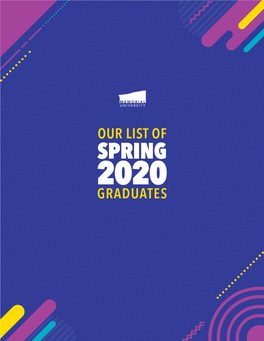 View the List of Spring 2020 Graduates