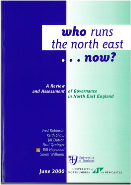 Who Runs the North East … Now?