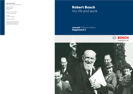 Robert Bosch His Life and Work