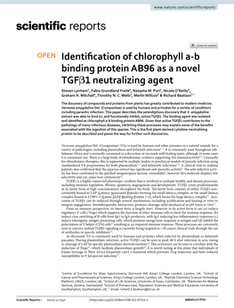 Identification of Chlorophyll A-B Binding Protein AB96 As a Novel