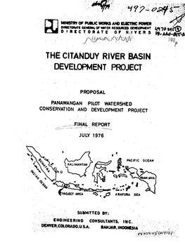 The Citanduy River Basin Development , Project