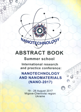 ABSTRACT BOOK Summer School International Research and Practice Conference: NANOTECHNOLOGY and NANOMATERIALS (NANO-2017) ^ »