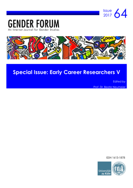 Special Issue: Early Career Researchers V