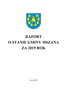 Raport O Stanie Gminy Mszana Za Rok 2019