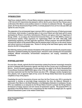 Navajo Transmission Project Draft Environmental Impact Statement