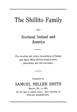 The Shillito Family