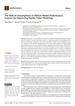 The Role of Assumptions in Ohlson Model Performance: Lessons for Improving Equity-Value Modeling