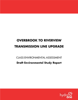 Overbrook to Riverview Transmission Line Upgrade