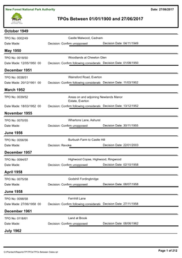 Tpos Between 01/01/1900 and 27/06/2017