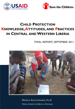 Child Protection Knowledge, Attitudes, and Practices in Central and W Estern Liberia