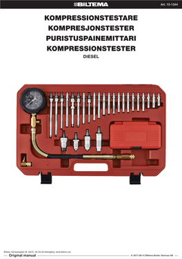 Kompressionstestare Kompresjonstester Puristuspainemittari Kompressionstester Diesel