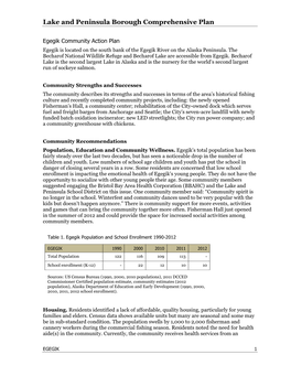 Lake and Peninsula Borough Comprehensive Plan