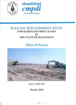 For Bajri/Sand Mine Leases in the State of Rajasthan