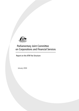 Report on the ATM Fee Structure