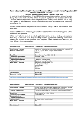 Town & Country Planning (Development Management