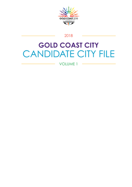 Gold Coast 2018 Candidature File Vol 1