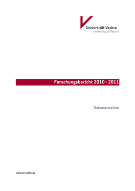 Forschungsbericht 2010 - 2011