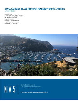 Read Santa Catalina Island Repower Feasibility Study Appendices