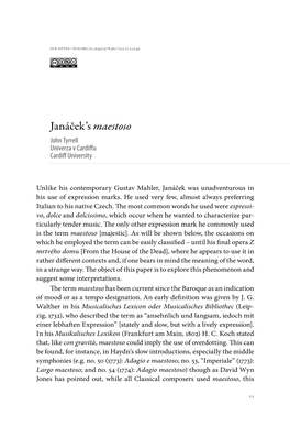 John Tyrrell ▪︎ Janáček's Maestoso