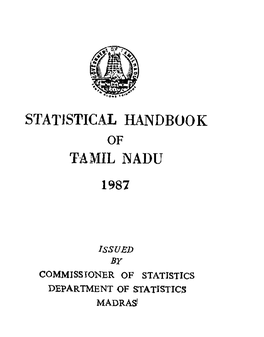 Statistical Handbook Tamil Nadu 1987