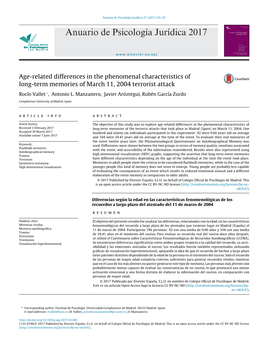 Age-Related Differences in the Phenomenal Characteristics of Long