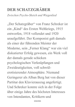 Schreker Schatzgraeber