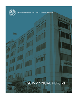 2015 ANNUAL REPORT Table of Contents