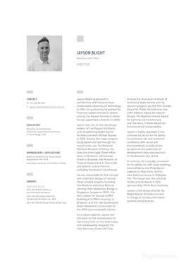 Download Jayson Blight's Extended CV