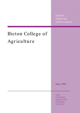 Bicton College of Agriculture