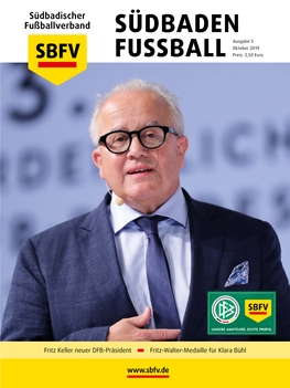 Oktober 2019 FUSSBALL Preis: 2,50 Euro